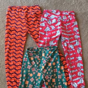 3 pairs LulaRoe pants/leggings. OS.